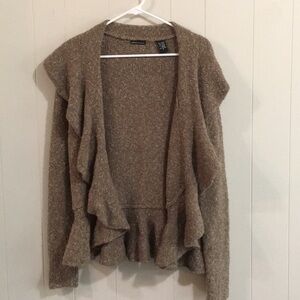 Moda International Peplum Cardigan Size M